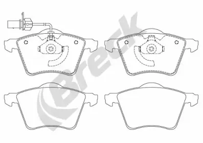 Комплект тормозных колодок, дисковый тормоз BRECK купить